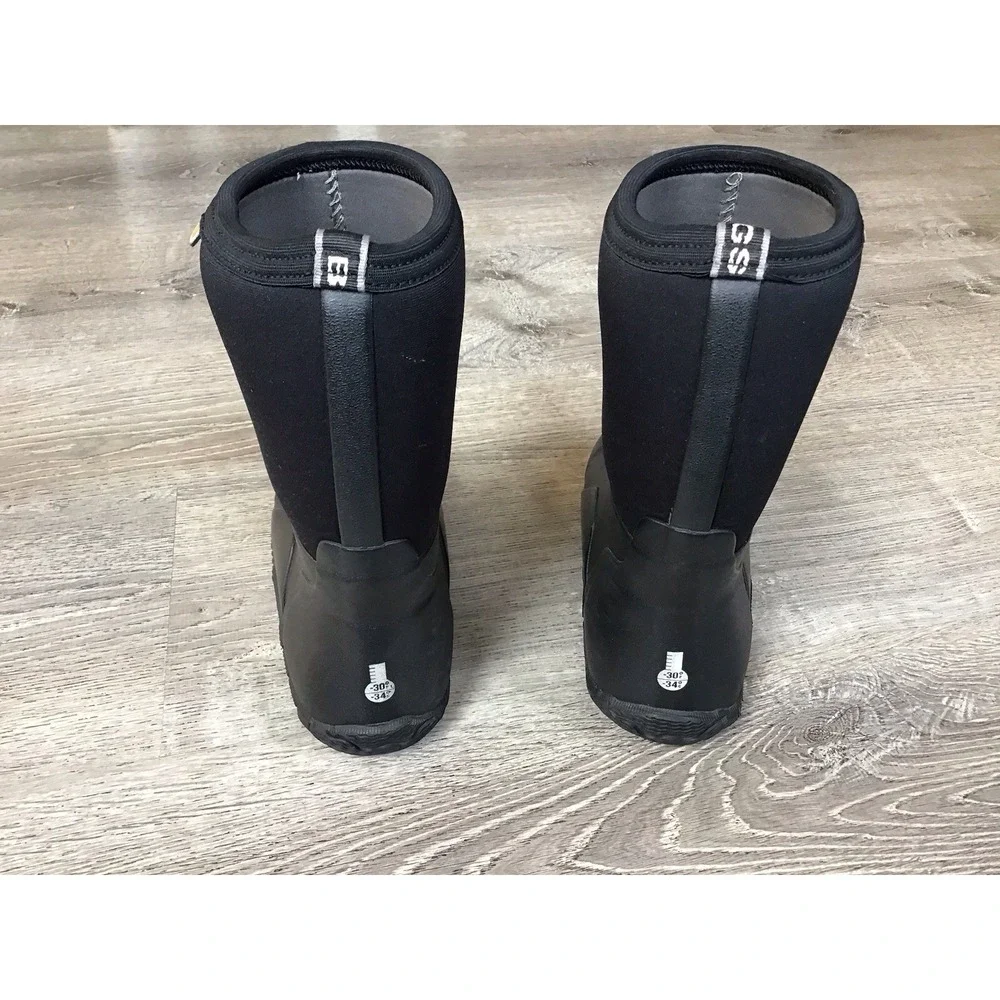 Bogs Classic High Boots Youth Size 5 Black Good Waterproof Insulated Neoprene